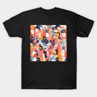 Colorful perception - Abstract Mindset Seamless Pattern T-Shirt